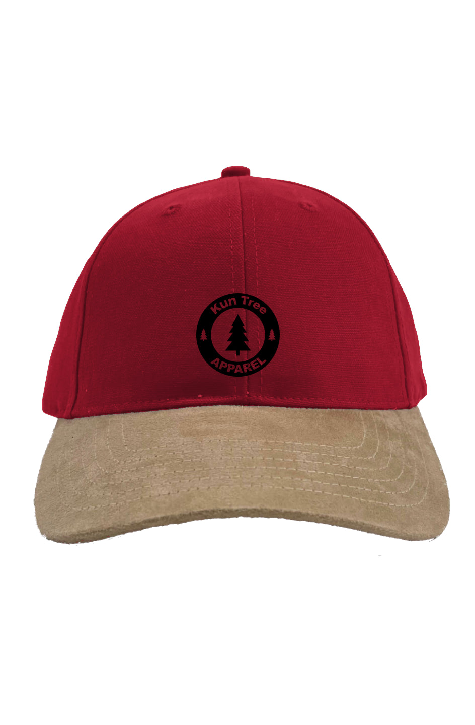 Faux Suede Kuntree cap red/tan