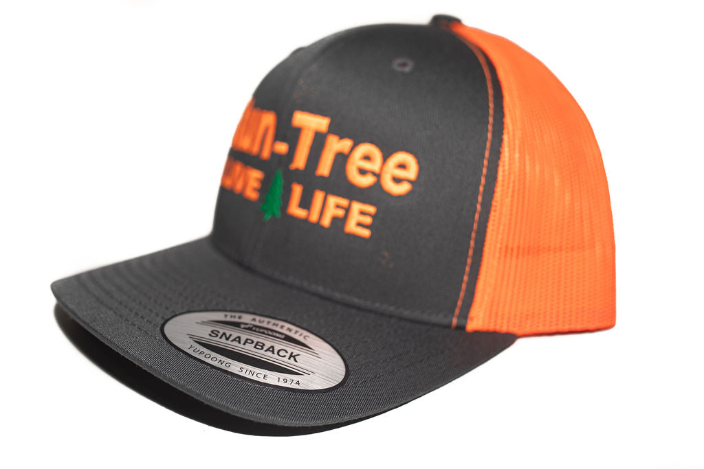 Black Live Life Orange Mesh