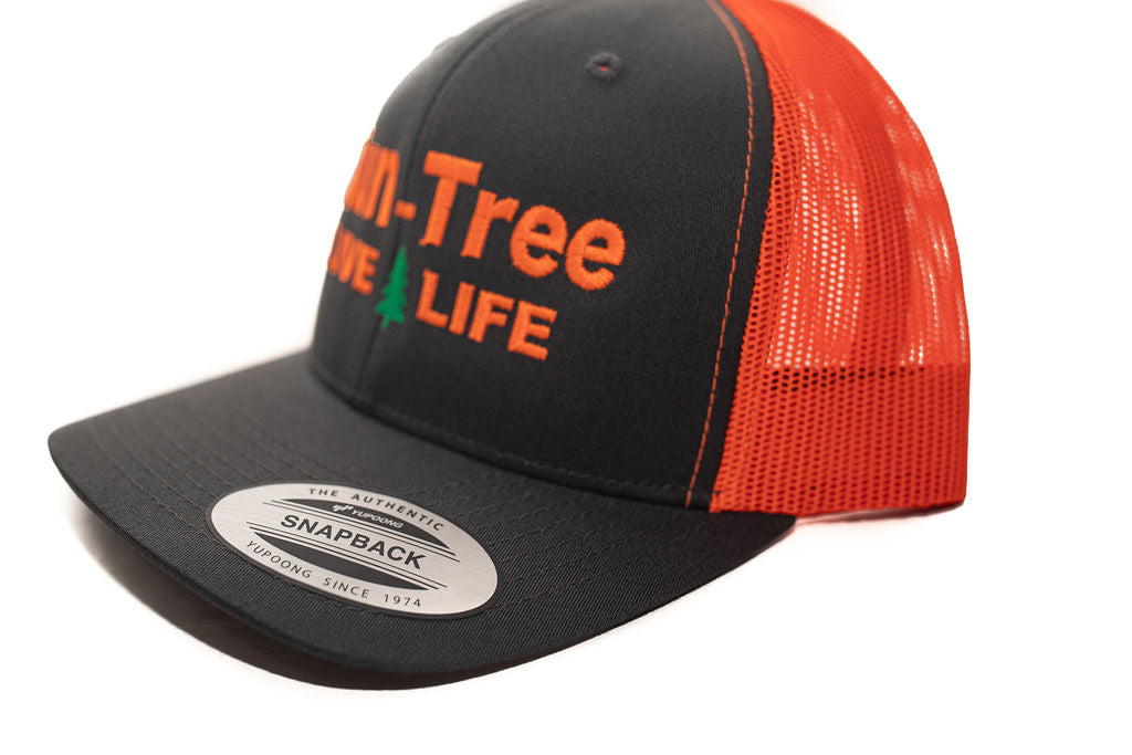 Black Live Life Orange Mesh