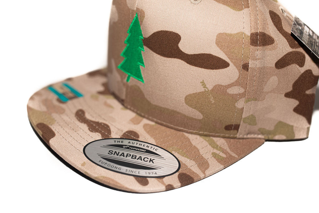 Brown Camo Tree Snapback