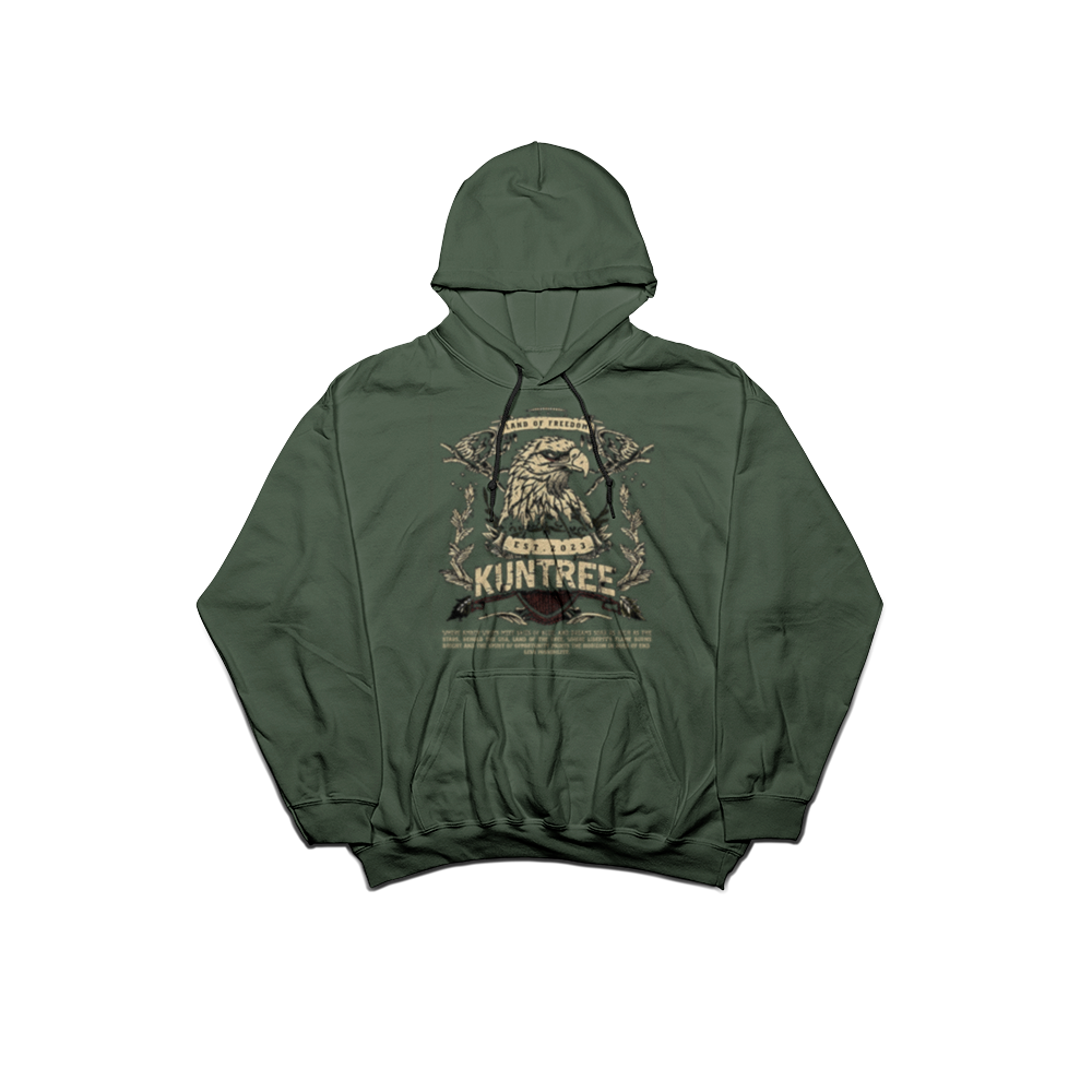 Kuntree Freedom Eagle hoodie Army