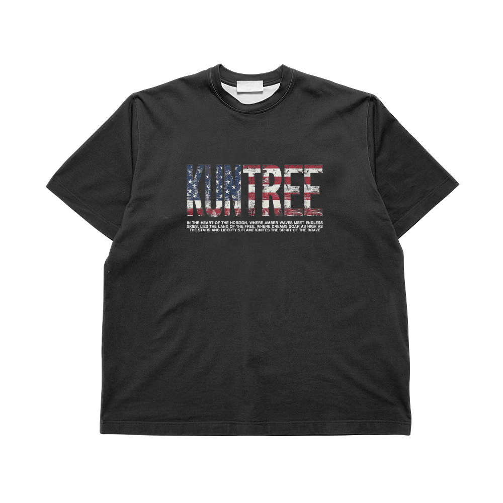 Kuntree us flag tee black