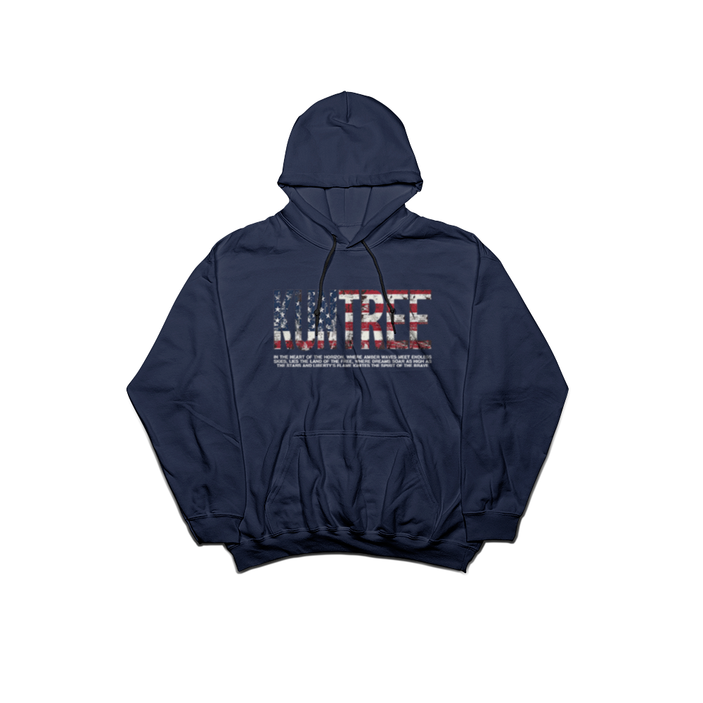 Kuntree US flag hoodie navy