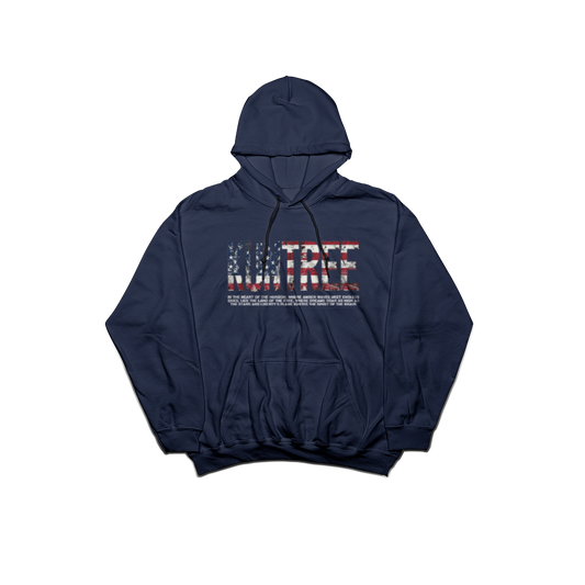 Kuntree US flag hoodie navy