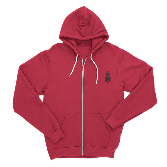 Kuntree hoodie logo red